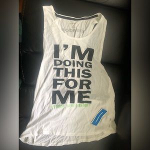 Beachbody I’m doing this for me gathered Tank top women’s Medium NWT!